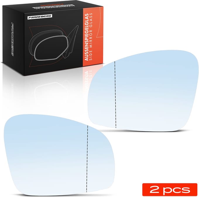 Frankberg 2x Spiegelglas Buitenspiegel Voor voor Skoda