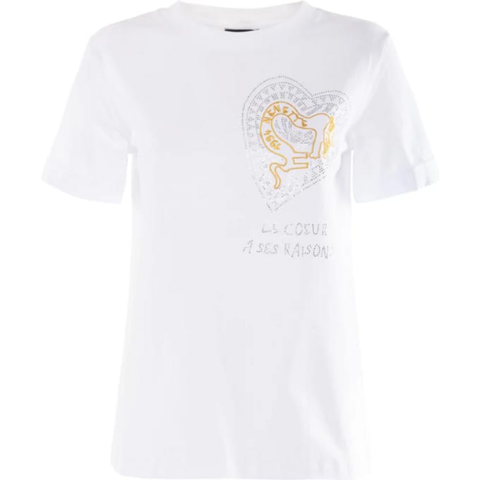 t-shirt hart witte vrouw