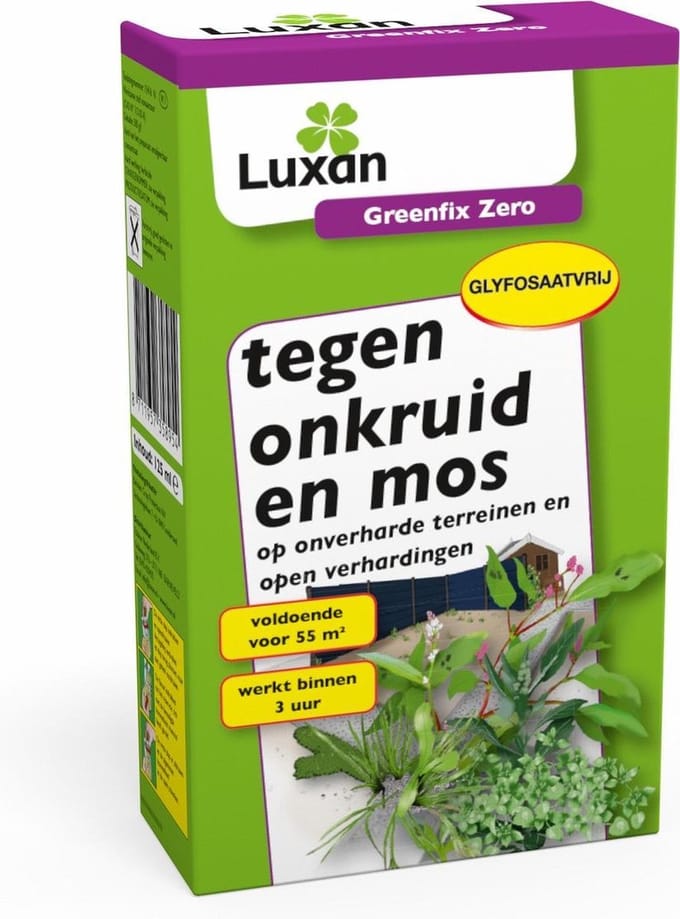 Luxan Greenfix Zero - Onkruid- Mosbestrijding - 125 ml voor 55 m2