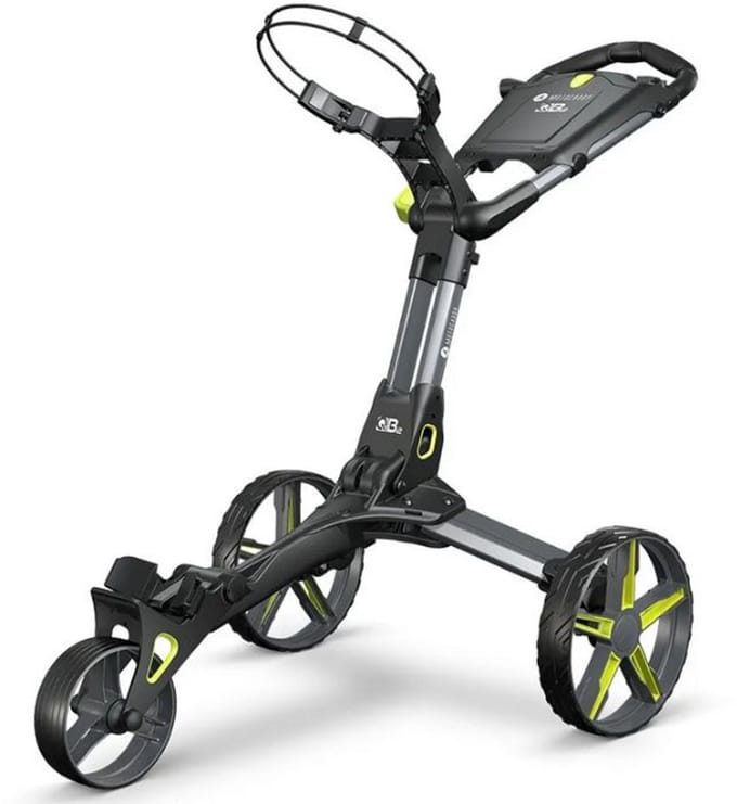 Motocaddy QB2 3 Wiel Golftrolley Zwart Lime