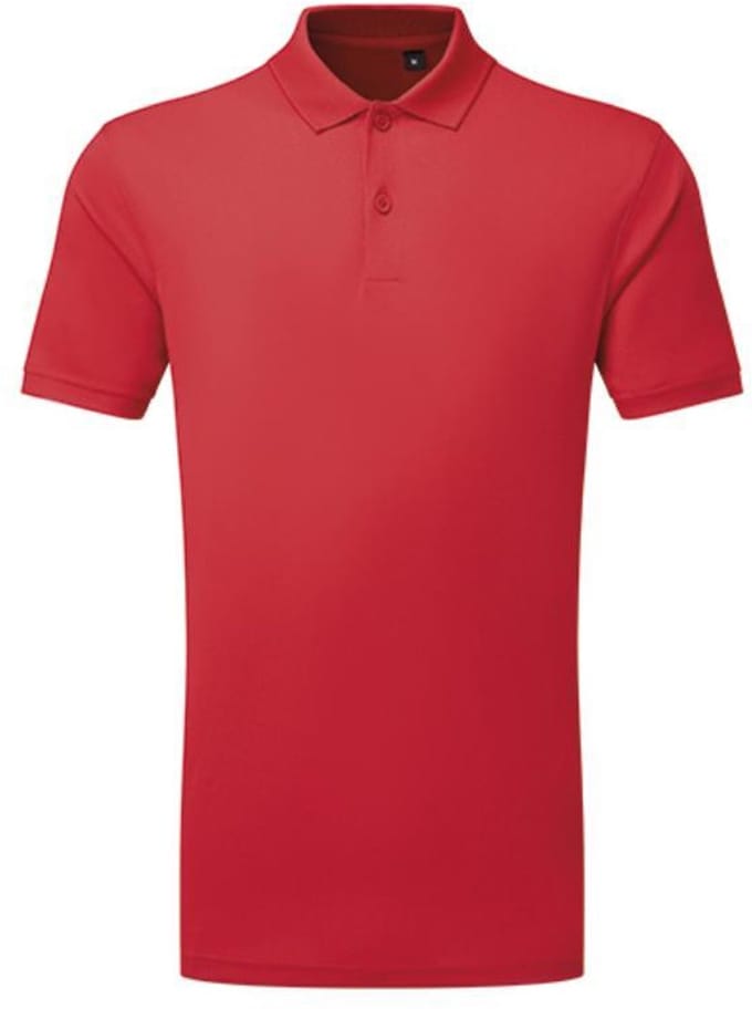 TriDri - Textured Recycled Polo - Fire Red maat S