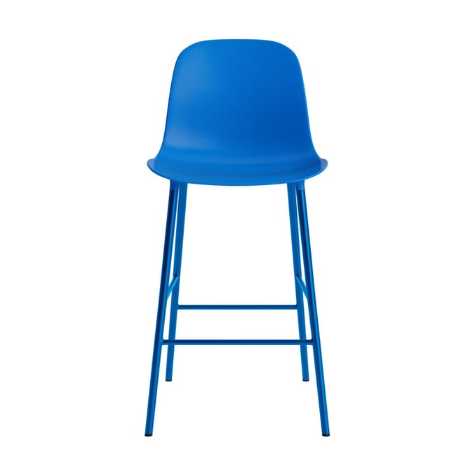 Normann Copenhagen Form Barstoel staal - NormannCopenhagenFormBrightBlue - 65 cm