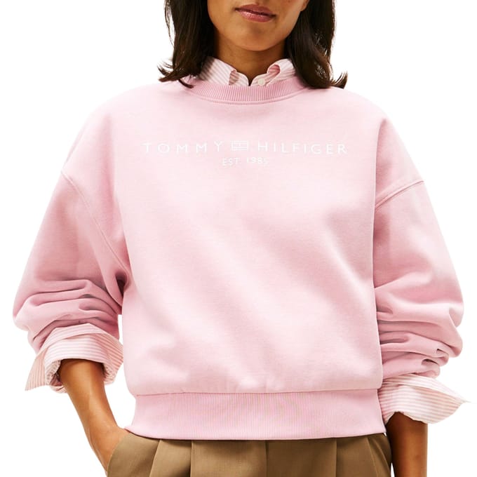 Tommy Hilfiger Corp Logo Modern Sweater Dames