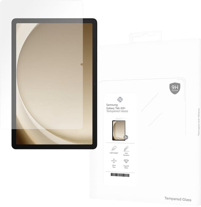 Cazy screenprotector geschikt voor Samsung Galaxy Tab A11 Plus / A9 Plus - Screenprotector Tablet Glas - 2 Stuks