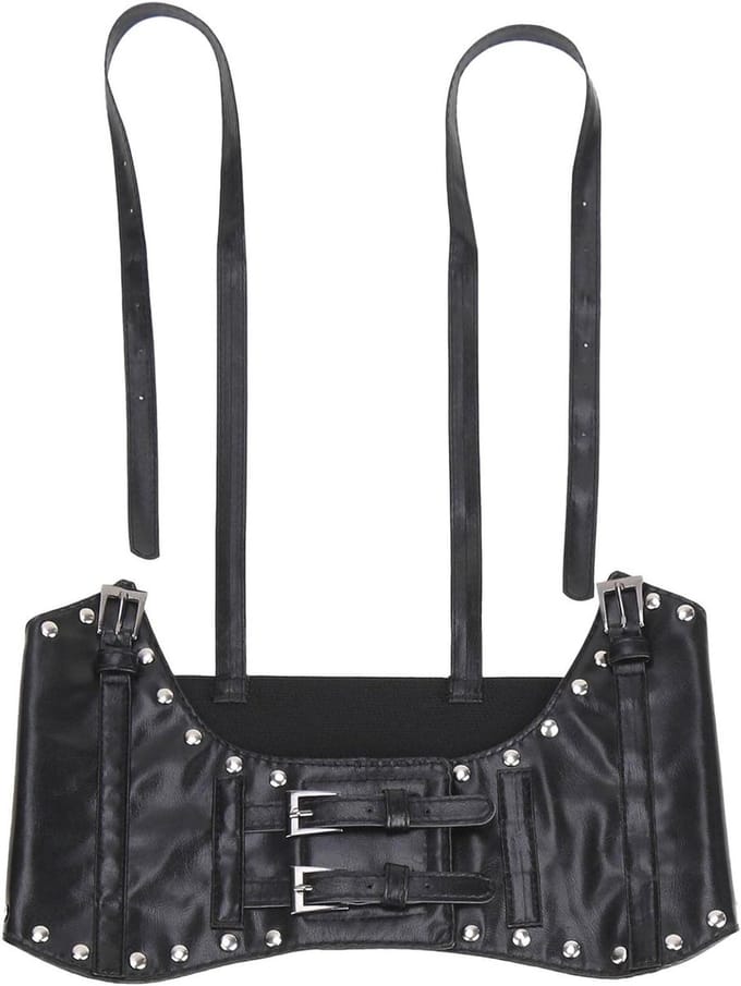 Dames Riem - Tailleriem Harnas - Mode Accessoire - Verstelbaar Design - 35x20x2 cm - Zwart