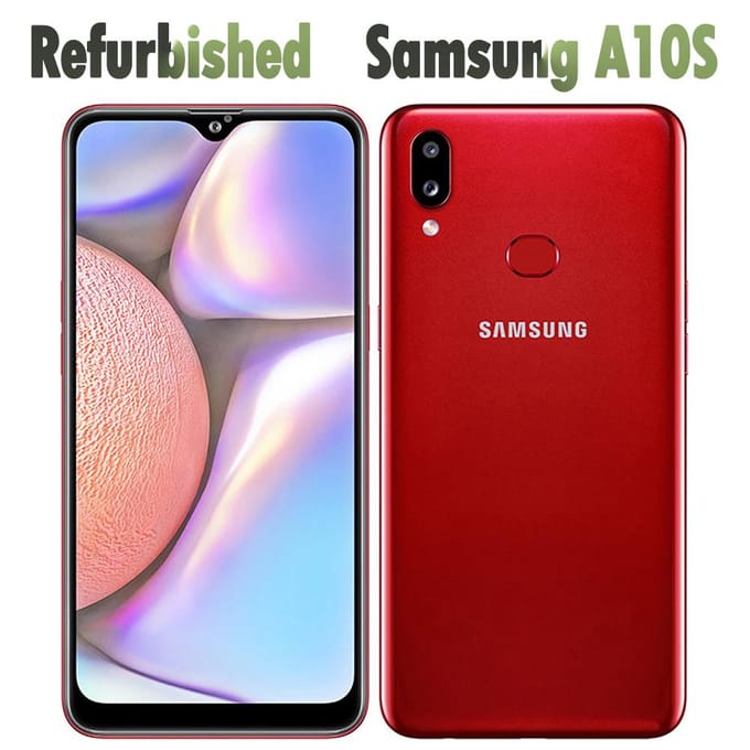 Téléphone Mobile Samsung Galaxy A10S A107F 2 Go RAM 32 Go ROM Reconditionné avec Simple SIM/Double SIM Simple Set bleu
