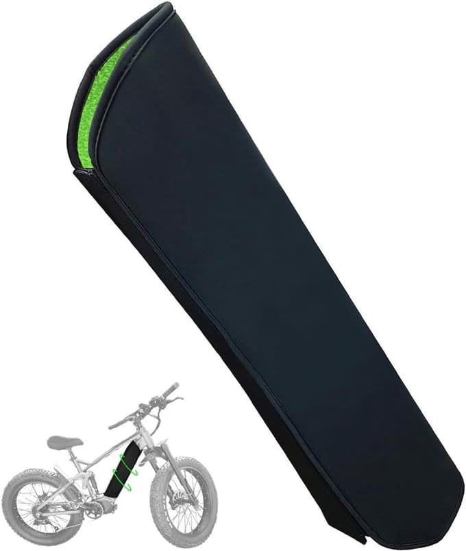 Accubeschermer - Framehoes - 53×36,5 cm - 1 stuk - Koudebescherming - Waterdicht - Stofdicht - Voor e-bikes - Groen