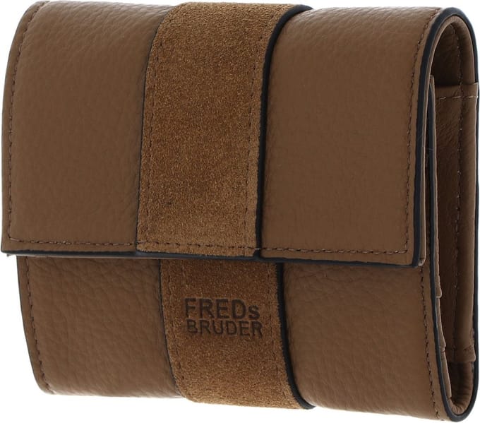 FREDsBRUDER Leren Portemonnee Lazap Flapover Wallet Iced Coffee Bruine