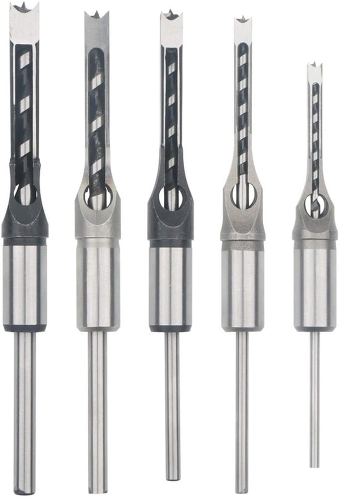Dailygoody - Houtbewerking Vierkante Gat Boor Insteekbeitel Set - Set