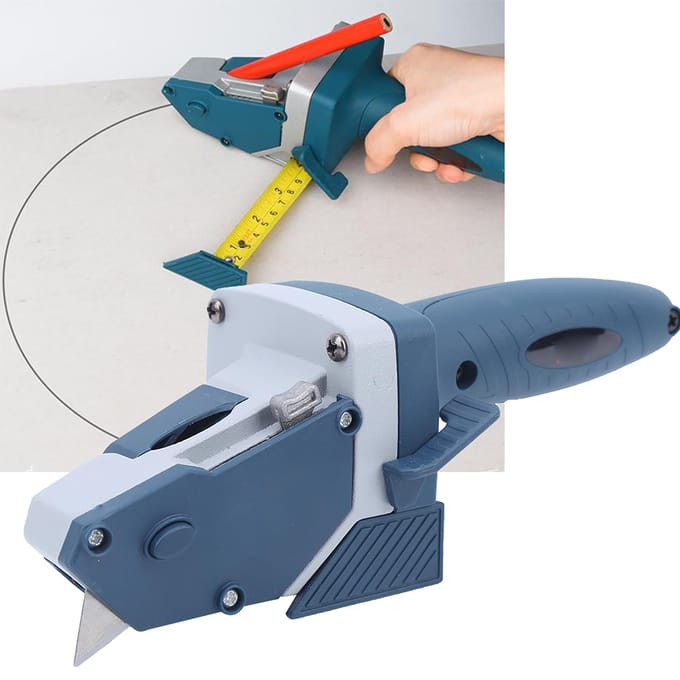 Gipsplaat Snijder Multifunctioneel Handmatig Hoge Nauwkeurigheid Draagbaar Handduw Snijgereedschap gray