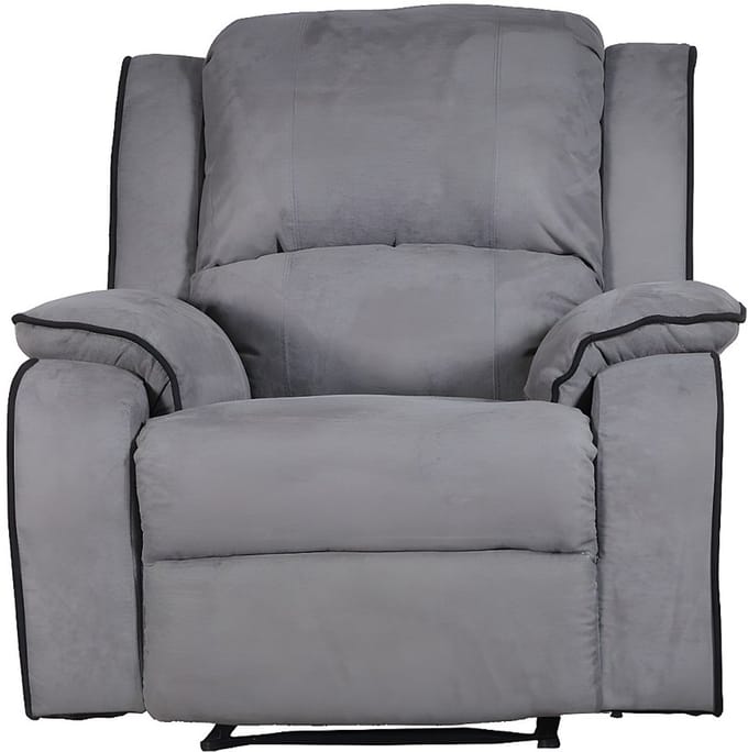 Vente-unique Relaxfauteuil microvezel HERNANI - grijs