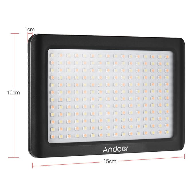 192 stuks LED-videolamp Fotografielamp Ultraheldere DSLR-camera DV-camcorder