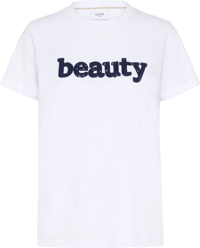 Saint Tropez OleniSZ T-Shirt Dames T-shirt - Bright White