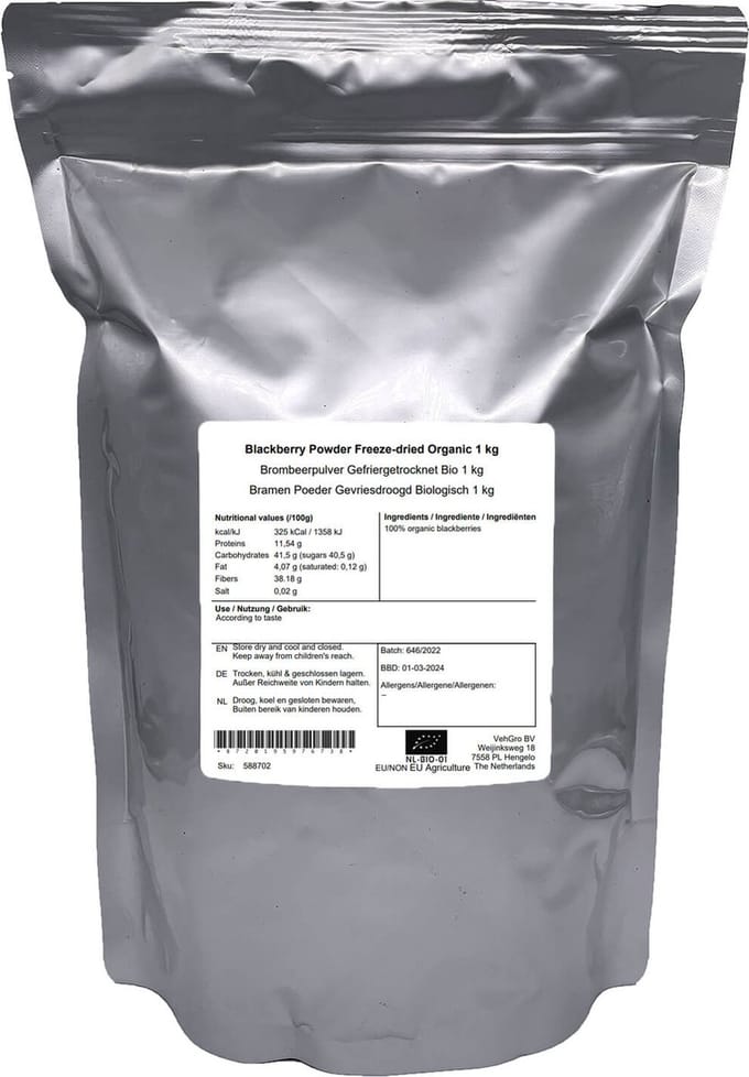 Bramenpoeder Gevriesdroogd - 1 Kg - Holyflavours
