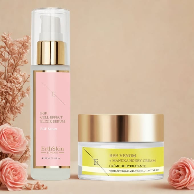 ErthSkin London Bijengif + Manuka-honingcrème + EGF-CELEFFECTSERUM