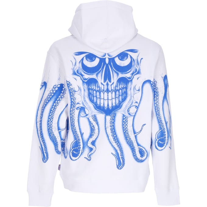 Heren doodshoofdhoodie wit