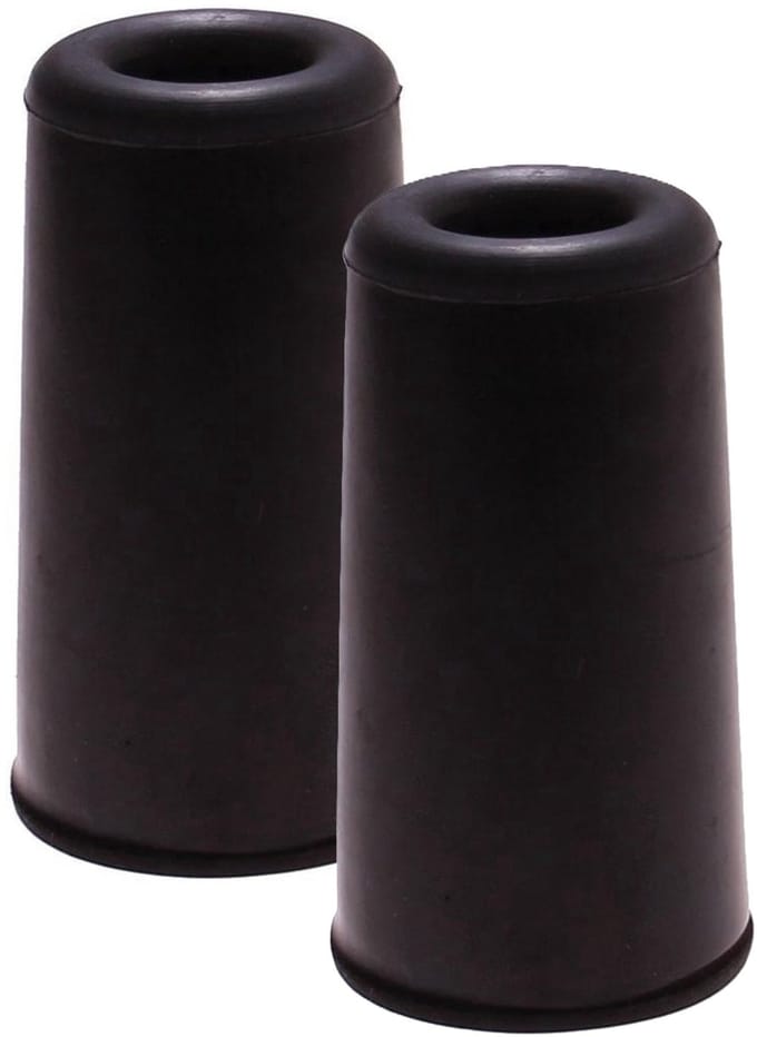 Benson Deurbuffers / deurstoppers - 2x - zwart - rubber - 75 x 40 mm - deurstop