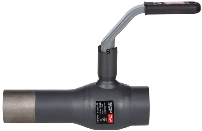 Danfoss Kogelkraan type JIP 140.13 DN 25, Kvs 34 m3/h, PN40, AE-IG, L-greep, 065N0910