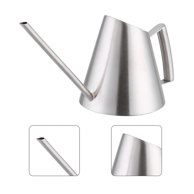 400ml Mini RVS Gieter Geborsteld Tuin Planten Binnen Buiten gray