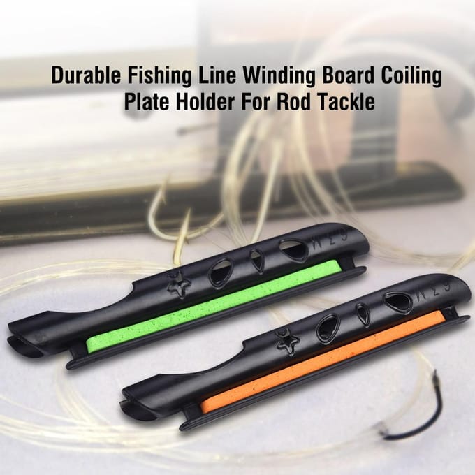 40 stuks Duurzaam Vislijn Wikkelbord Spoelplaat Houder voor Hengel Tackle Accessoire black