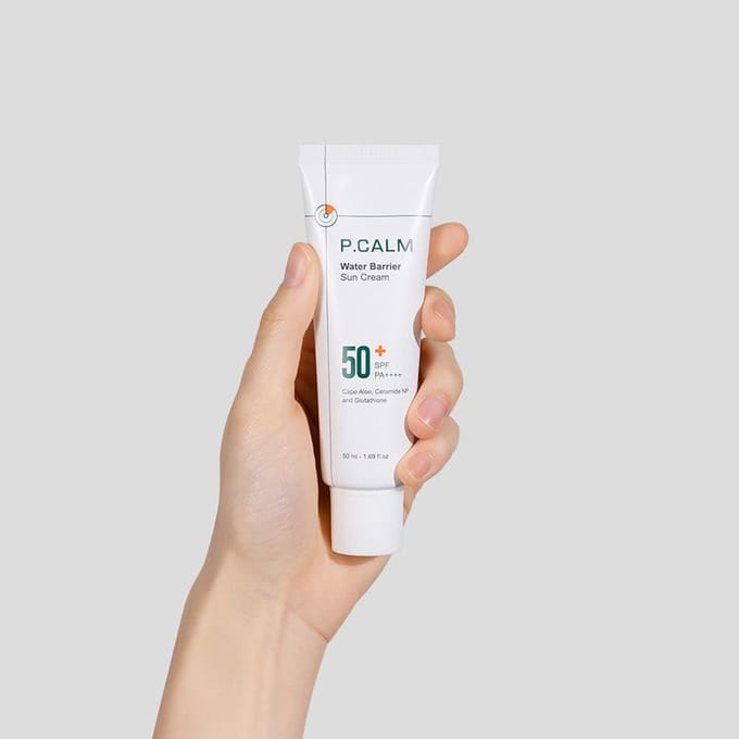 [P.CALM] Water Barrier Zonnebrandcrème SPF 50+ PA++++ 50ml white