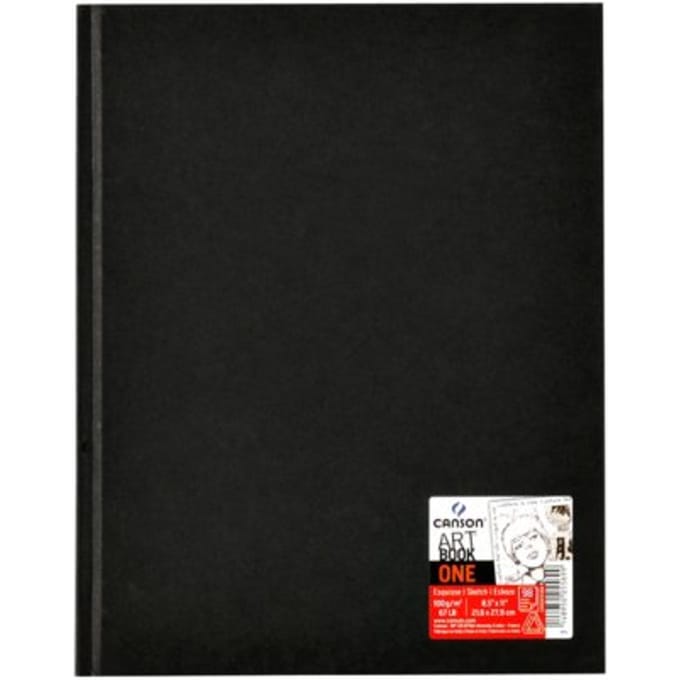 Schetsboek canson art book one hardcover 98vel 100gr 216x279mm wit