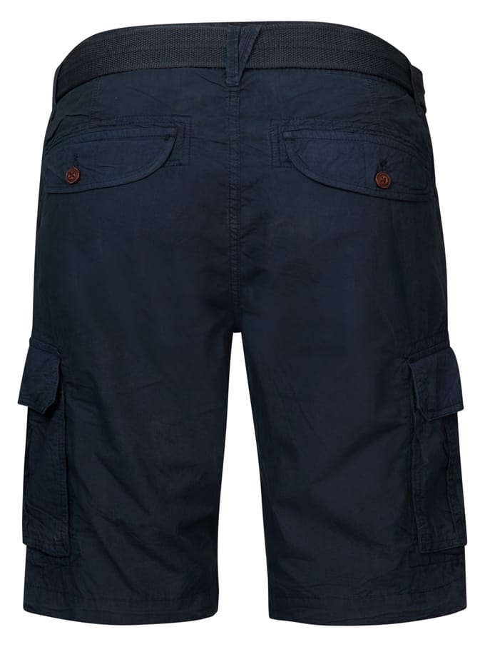 Petrol Industries - Heren Cargoshort met riem - Blauw