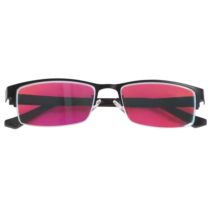 Kleurenblindheid Montuur Bril Hypochromatopsie Correctie Unisex Full Frame Stijl black