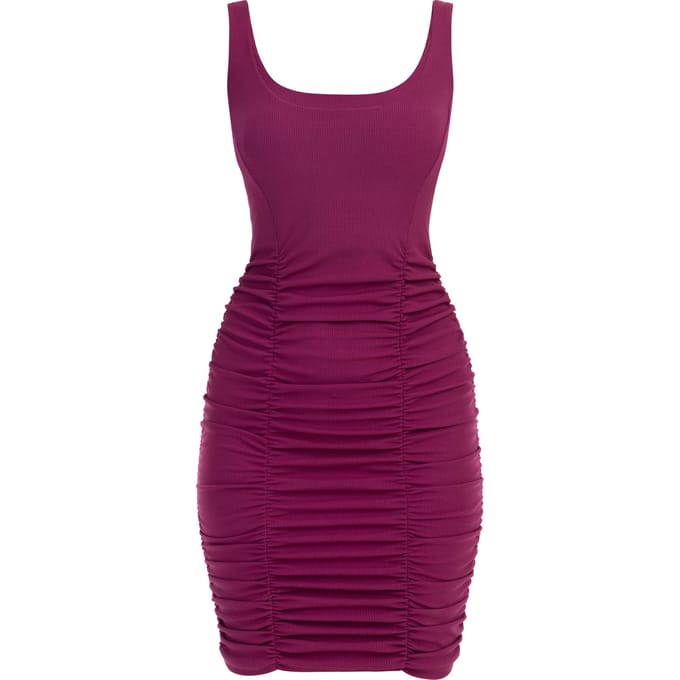 Mymo Mini jurkje met bandjes Dames fuchsia