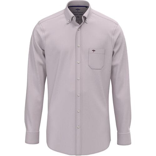 Fynch-Hatton Overhemd Solid Color Oxford Button-Down Deep Merlot / male