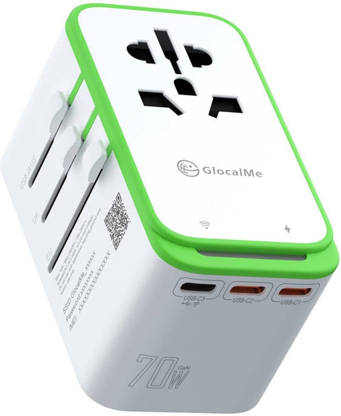 Roamplug-Adapter Met 4G/Lte Wi-Fi Glocalme Cloud Sim-Hotspot