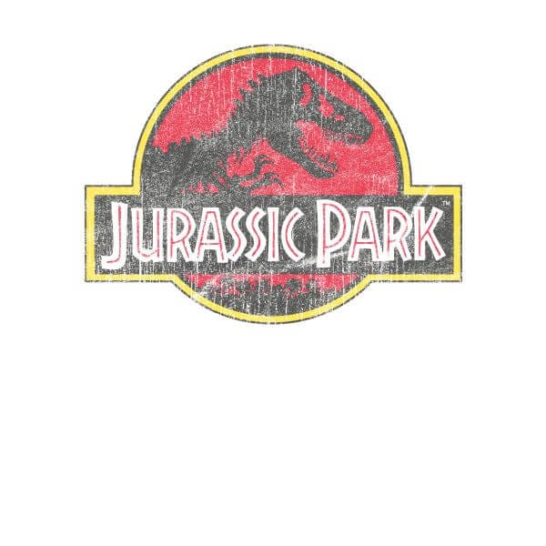 Jurassic Park Logo Vintage Women's T-Shirt - White - M