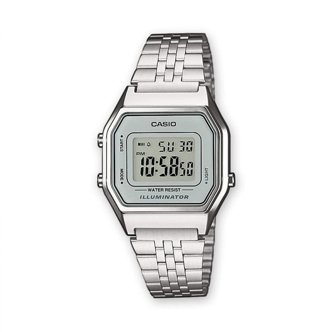 Casio Classic LA680WEA-7EF Digitaal Horloge voor Dames - Zilver