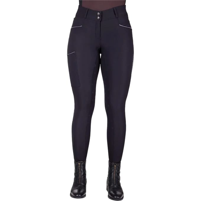 QHP Rijbroek Julin Full Grip Zwart - 42