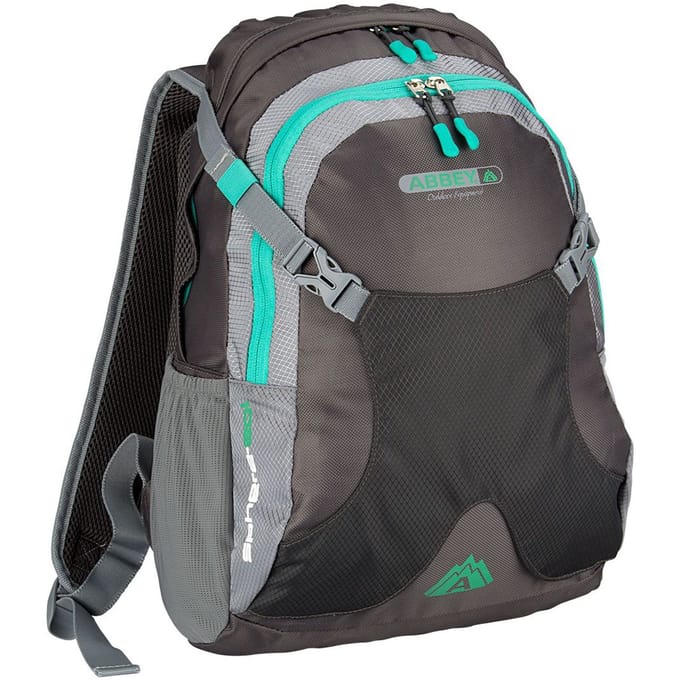 Abbey Camp Rugzak - Outdoor backpack - 20 Liter - Grijs/Groen
