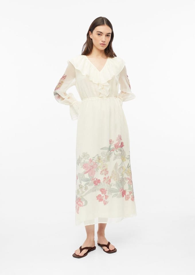 Comma  Dresses White Maat: 34 | Maxi Jurken Outlet | Dames | Wit