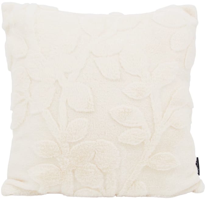 Sierkussen Furry Plant Crème | 45 x 45 cm | Polyester