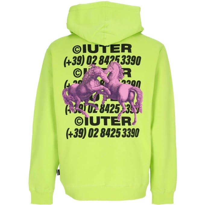 Herenhoodie Paardenhoodie Lime