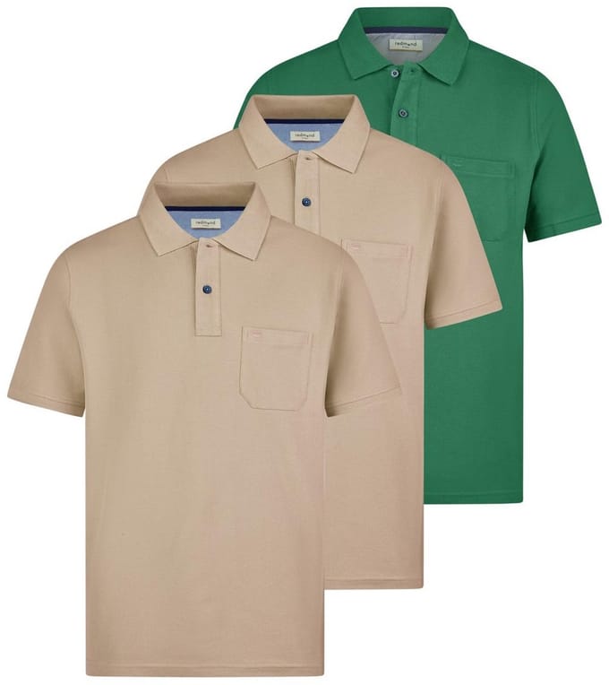 Redmond Heren poloshirt 3 pack Basic
