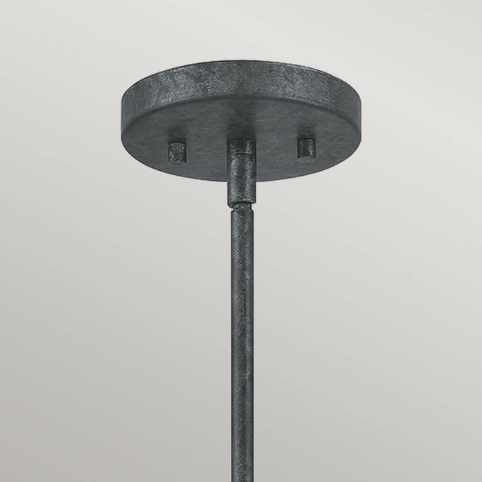 Quoizel LED Hanglamp Vanguard | 3X E14 Max 40W | Dimbaar | Old Black