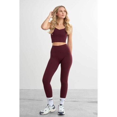 FAMME Softy Leggings Bordeaux M
