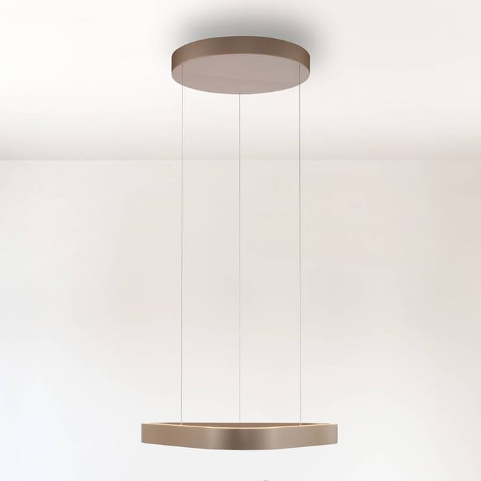 Paul Neuhaus LED hanglamp Q-Stretto, brons, 60 cm