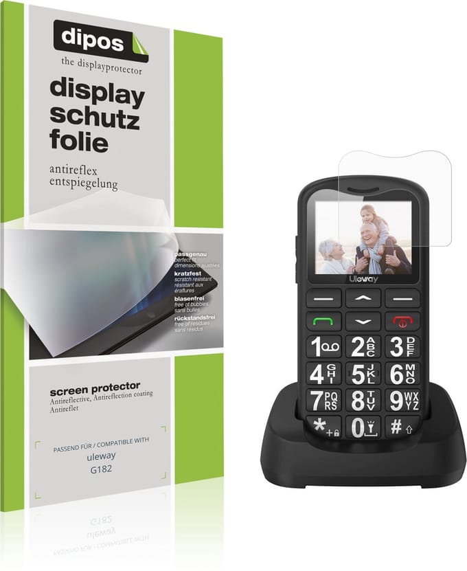 dipos – 4x Matte Beschermfolie geschikt voor uleway G182 | Krasbestendige & antireflecterende Screenprotector Ultra-Thin