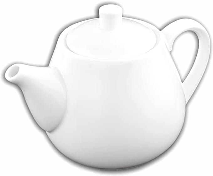 Wilmax - Porseleinen Theepot - 1000 ml in Geschenkdoos - Glas - 1 Stuk