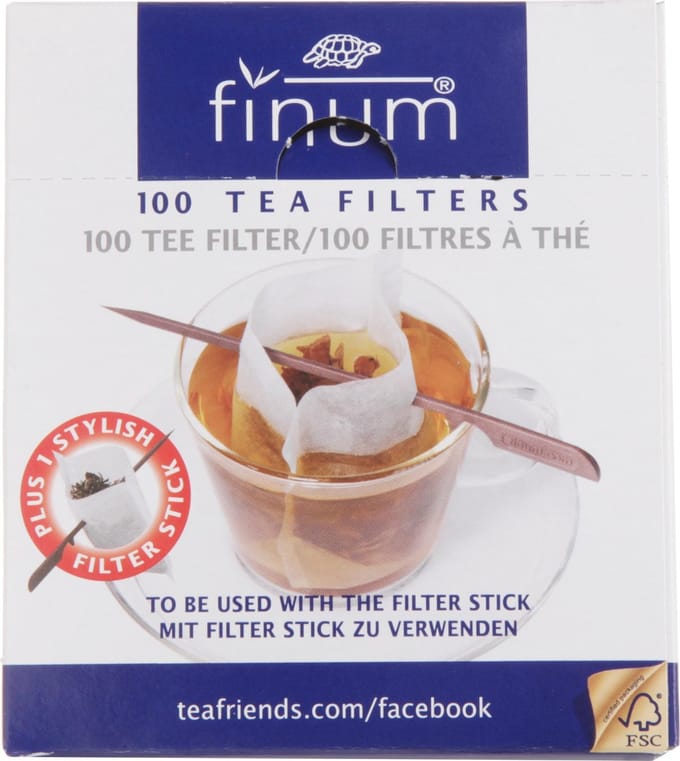 Pit&Pit - Filterzakjes met stick 1 - 100 wegwerp theefilters - Met handige stick