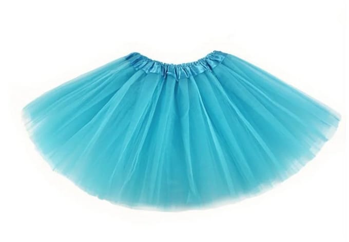 Aquablauwe tutu kind - lengte rok 30 cm