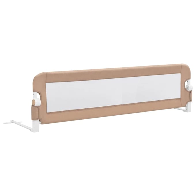 vidaXL Bedhekje peuter 150x42 cm polyester taupe