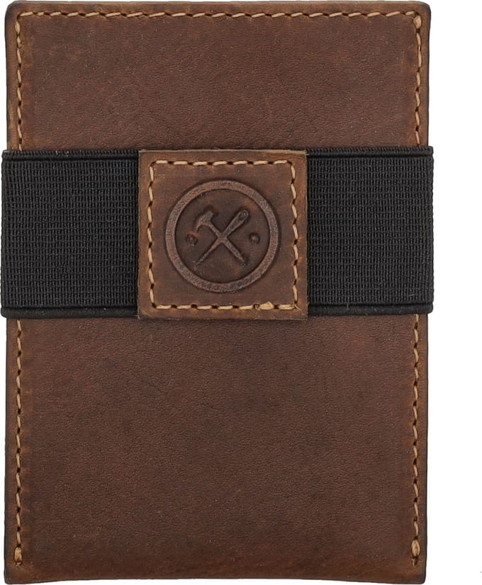 Hide & Stitches Japura Creditcard etui - Cognac - 100% Leer