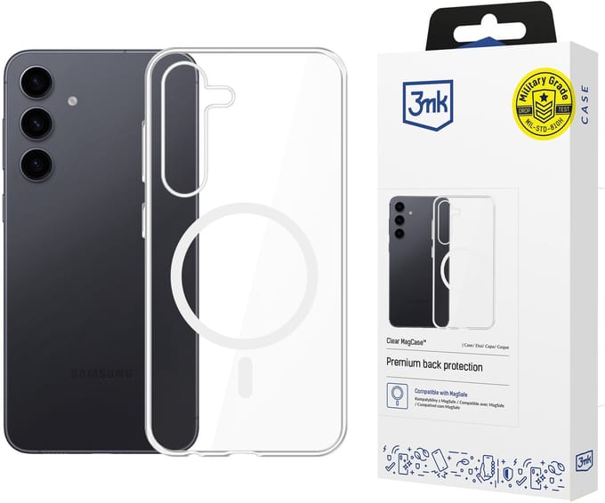 3Mk Clear Magcase Voor Samsung Galaxy S24+ Transparante Hoes