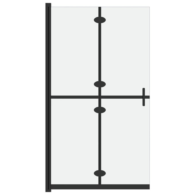 vidaXL - Inloopdouchewand - inklapbaar - 100x190 - cm - ESG-glas - mat
